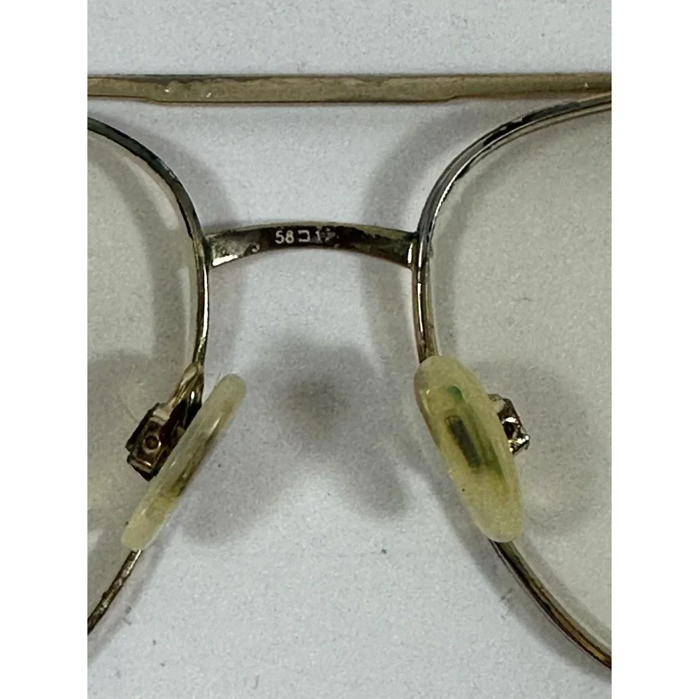Tremont Tor Vtg 80 Aviator Dbl Bridge Eyeglasses Frames 58-16-145 Tortoise Shell